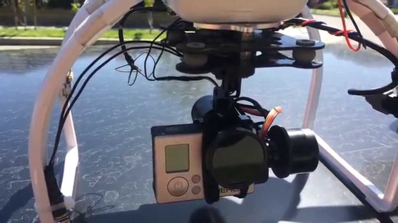 DYS 3 Axis Gimbal On A DJI Phantom 2. Setup and Test Flight.
