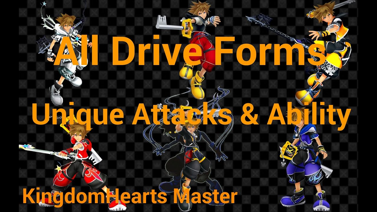 Kingdom Hearts 2.5 All Drive Forms - Attacks & Abilities