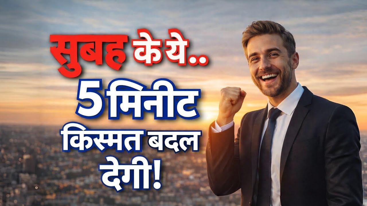 सुबह के ये 5 मिनट आपकी किस्मत बदल देंगे (99% लोग नहीं जानते) | mindful morning routine