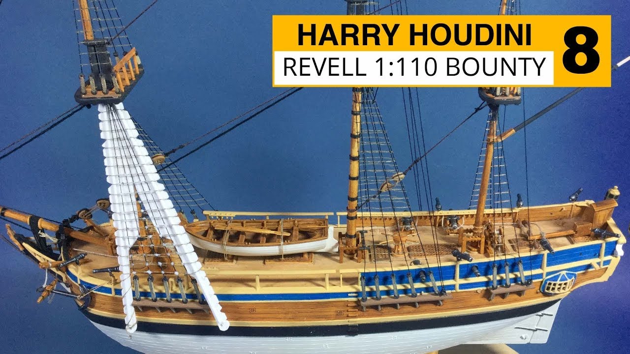 Revell 1:110 HMAV Bounty Part 8  Ratlines using my custom tool