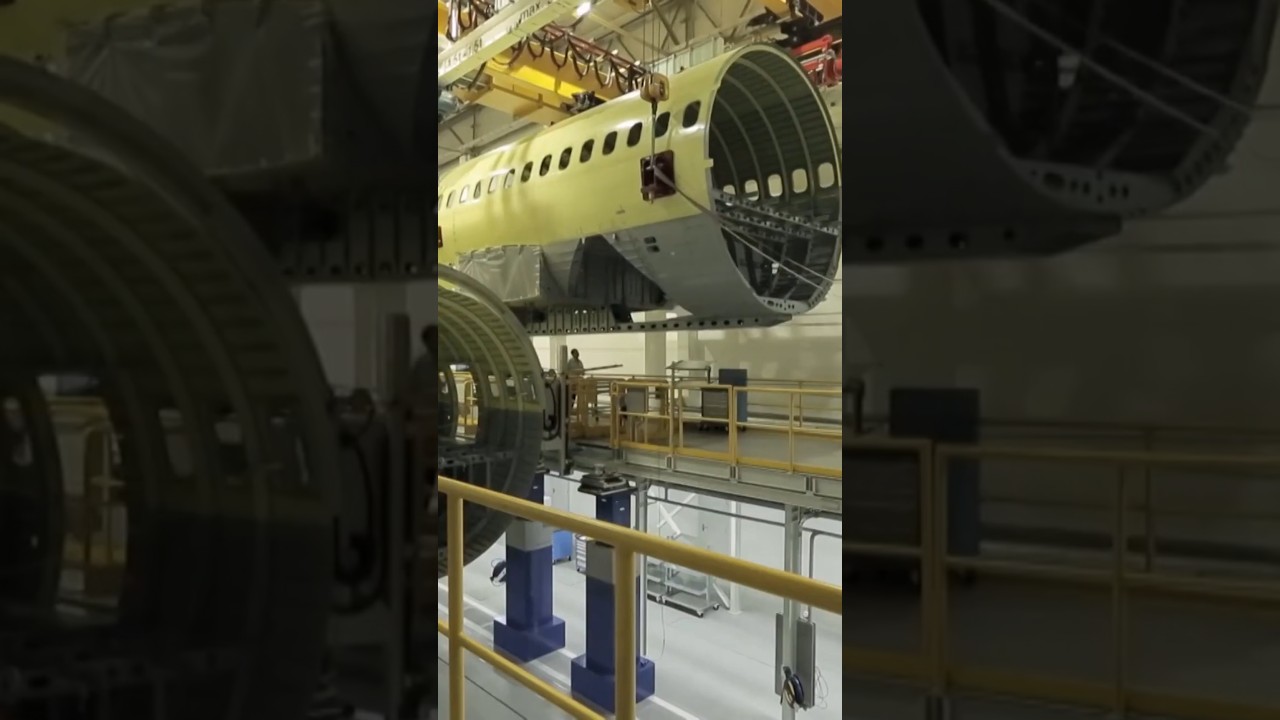 How It's Made: Aircraft Assembly #shorts #aircraft #assembly