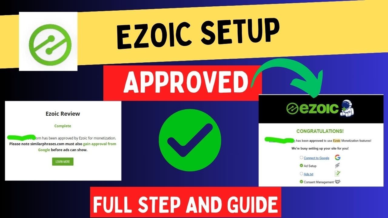Ezoic Approved Full Guide And Setup | Ezoic AD Manager Domain Status