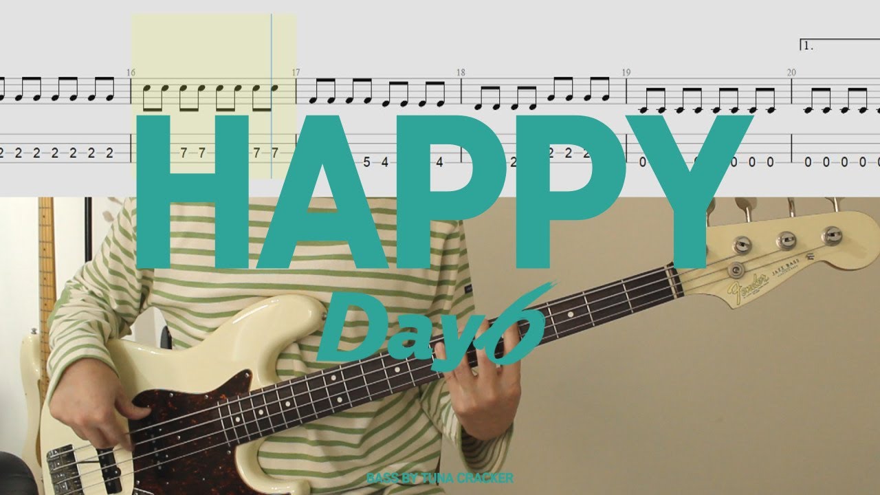 베이스 초보자도 함께할 수 있는 데이식스!│DAY6 - HAPPY│BASS TAB