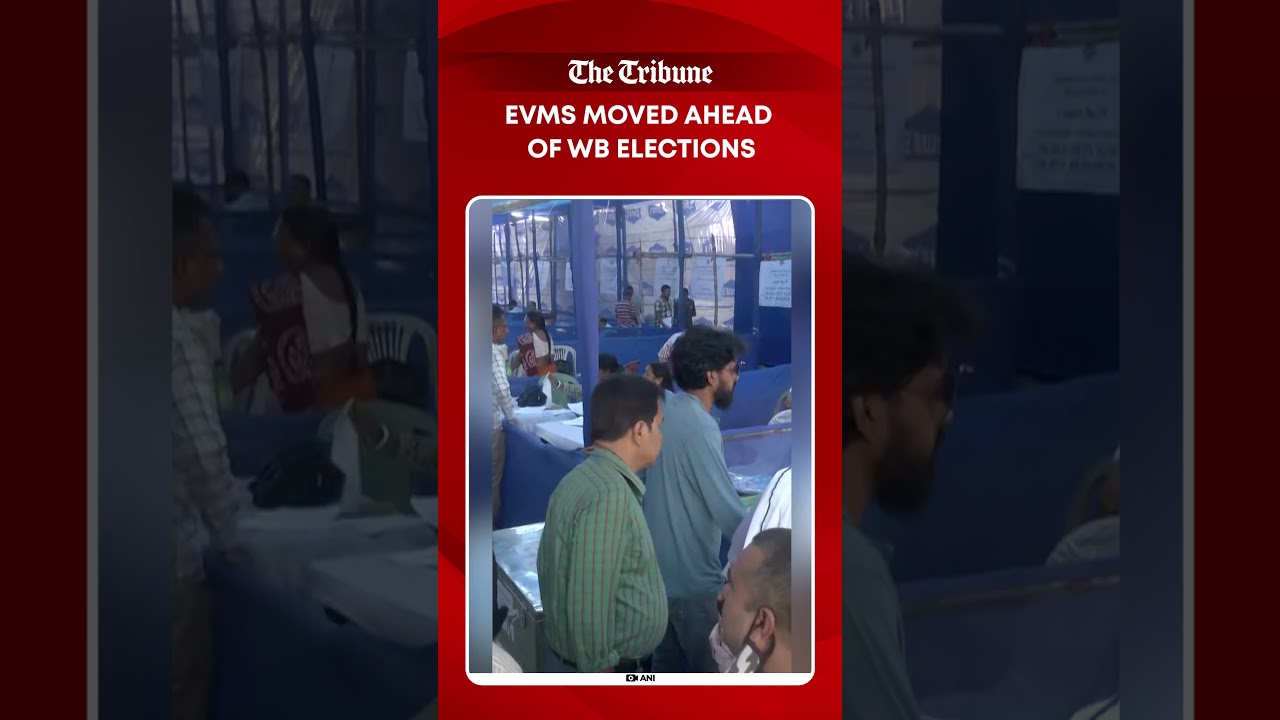 Polling Parties Carry EVMs Ahead of West Bengal Elections in Asansol
