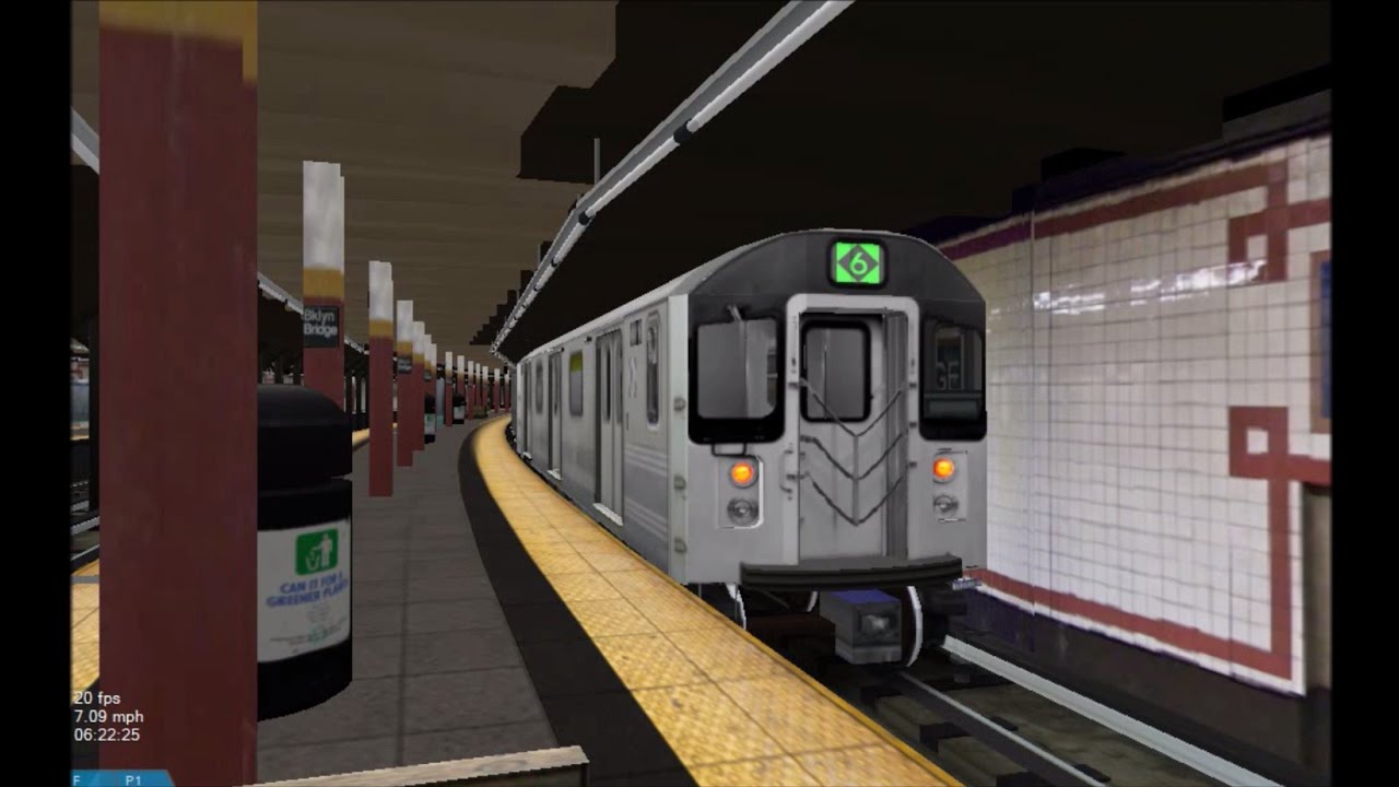 OpenBVE HD: NYC Subway Kawasaki R110A [New Release] on The 6 Express Train (11/29/16)