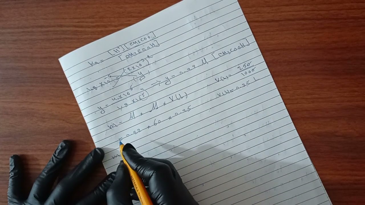 حساب عدد الغرامات او الكتلة في موضوع الاس الهيدروجيني للصف السادس الاعدادي