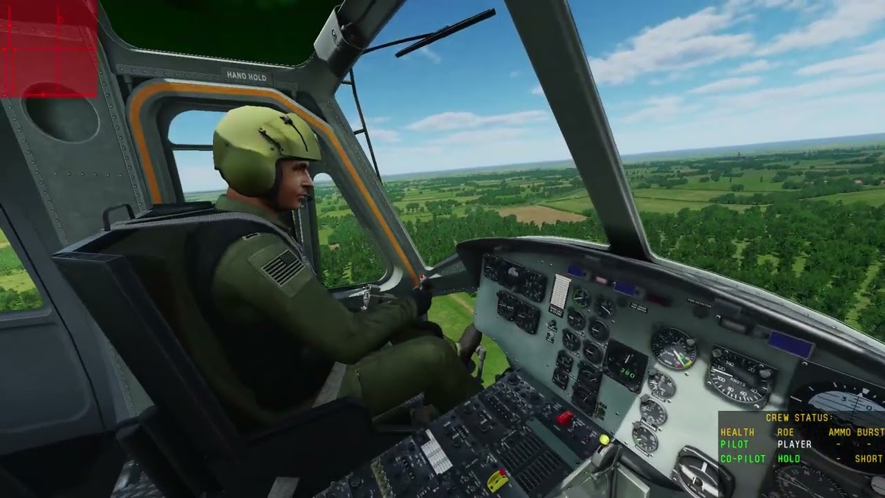 Digital Combat Simulator Manston Airshow in Cockpit UH-1H Arrival