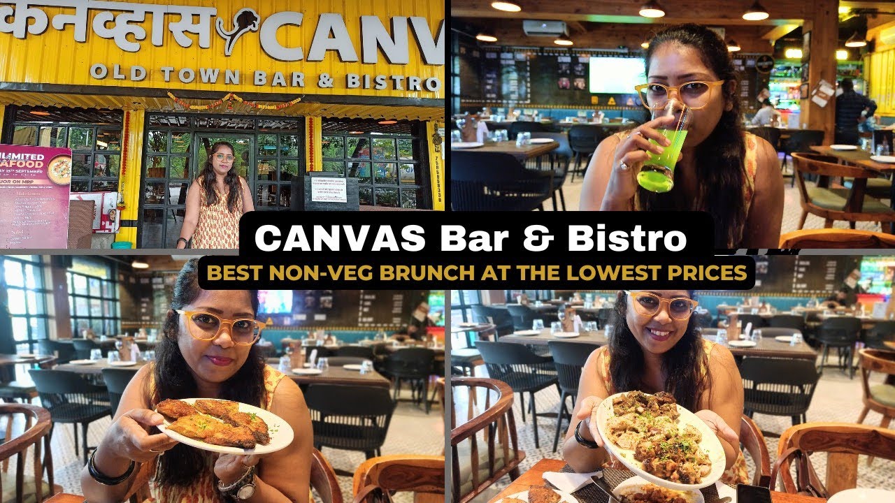 CANVAS Bar & Bistro | UNLIMITED VEG & NON-VEG BUFFET for 799 Rs | Food Vlog | Belapur  Navi Mumbai