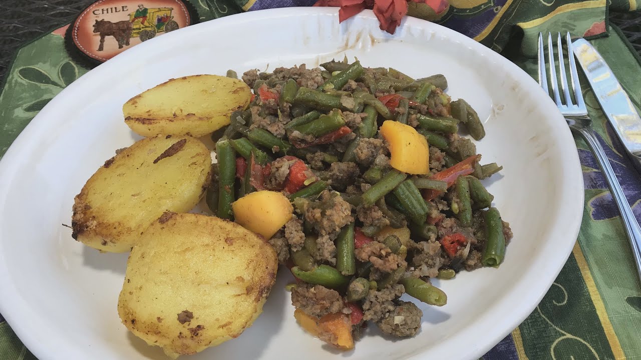 Guiso de porotos verdes con zapallo - Del Jardín a la olla