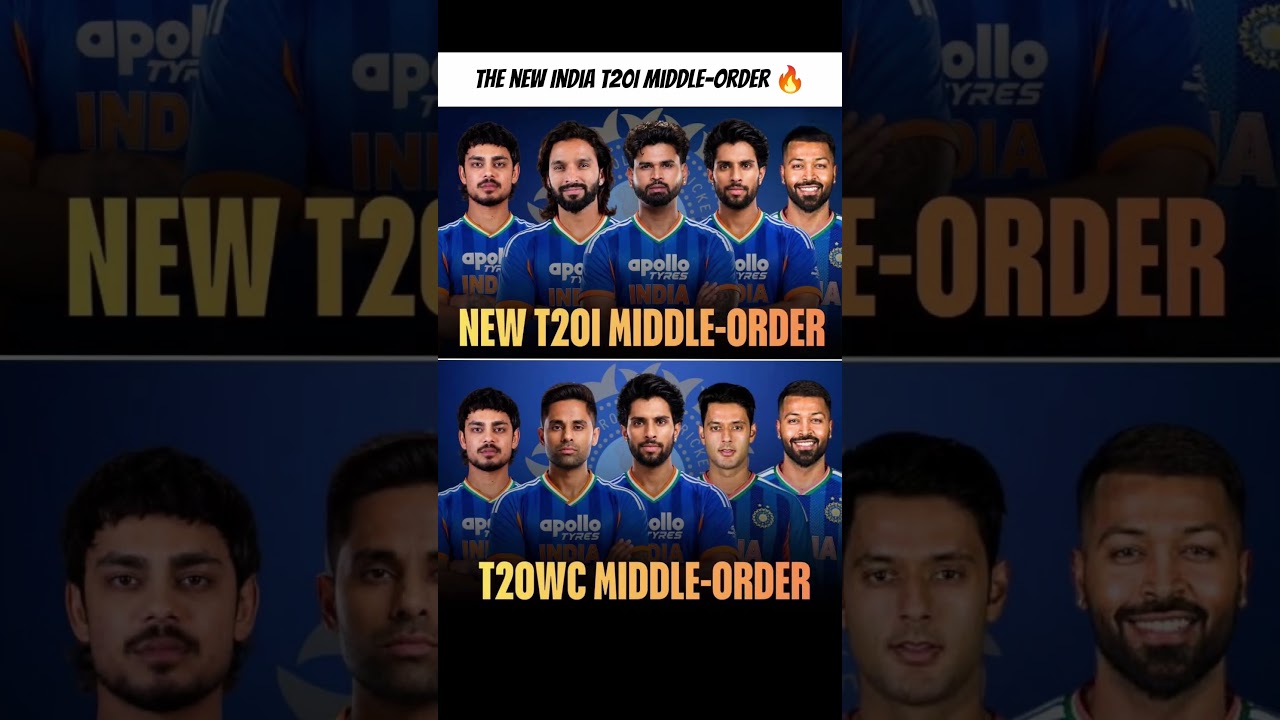 The new India T20I middle-order 🔥 #ipl #cricket #cricketshorts #indiateam #shorts #csk #rcb