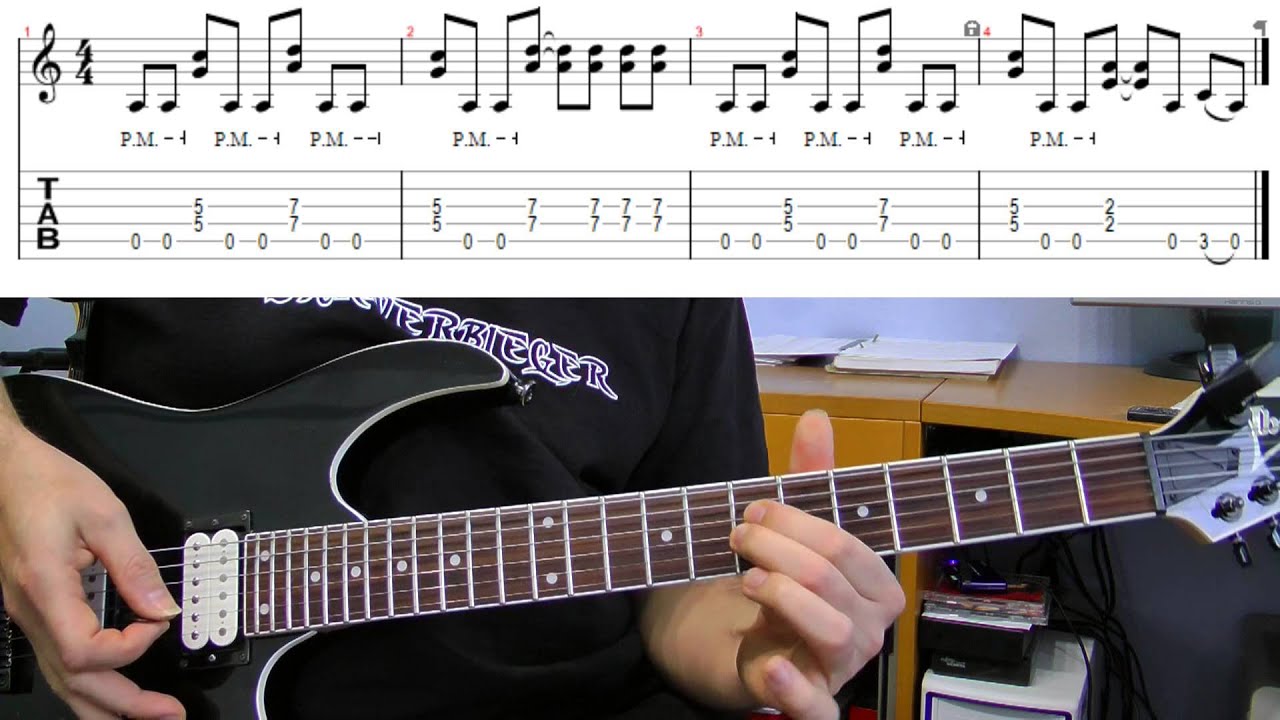 Gitarre lernen - Riffomat - 2 Minutes To Midnight - Iron Maiden