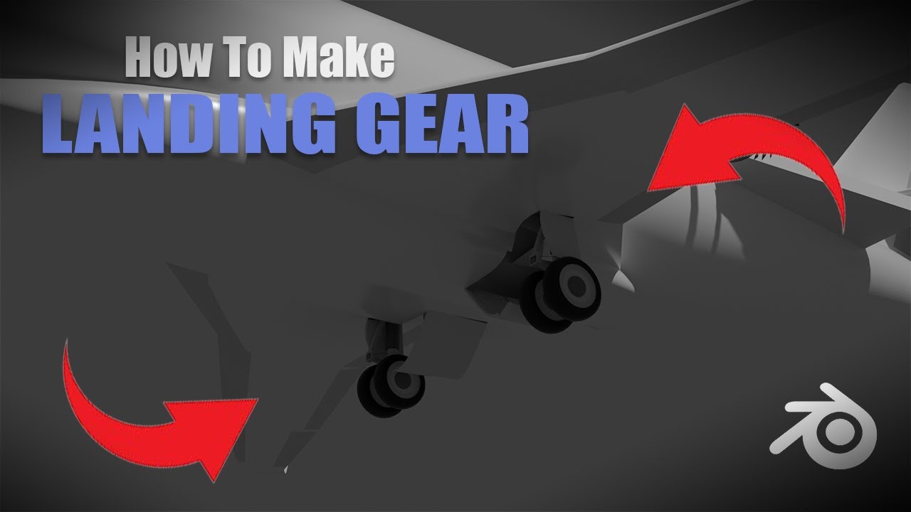 How To Make Landing Gear And Gear Doors! | Blender 4.0