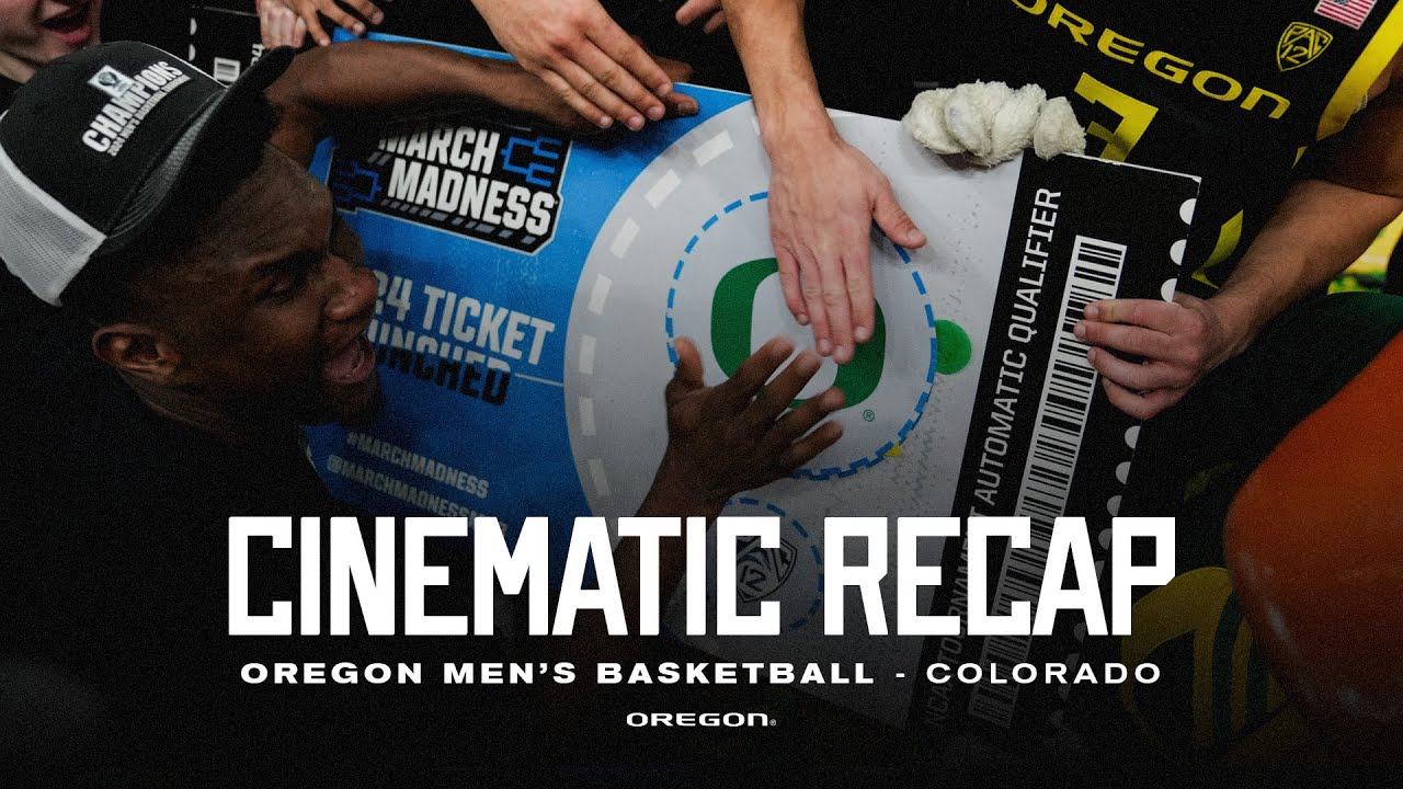 2024 Oregon Men's Basketball - Pac-12 Tournament Championship Game Cinematic Recap