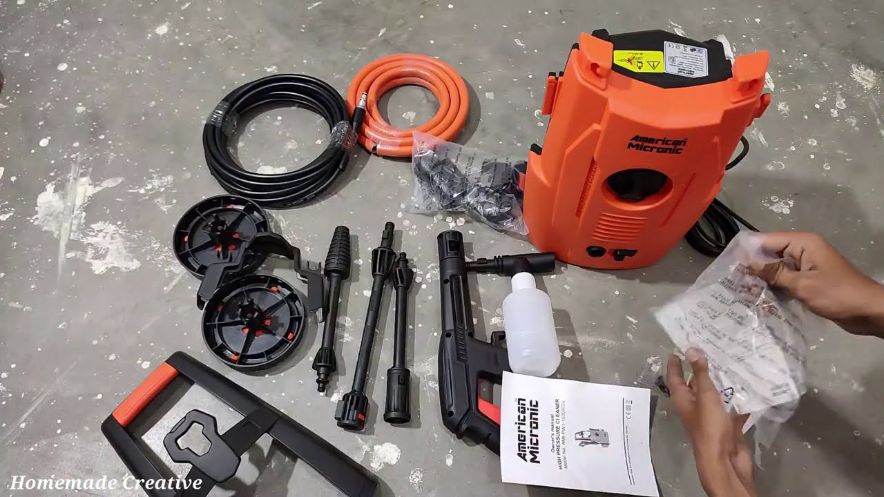Unboxing and Testing American Micronic Pressure Washer AMI-PW1-1500WDx