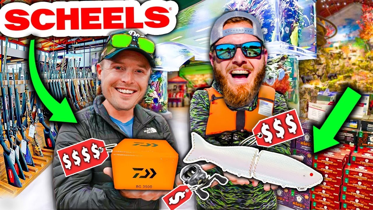 Fishing Gear Shopping Spree at Scheels!! (w/ LunkersTV)