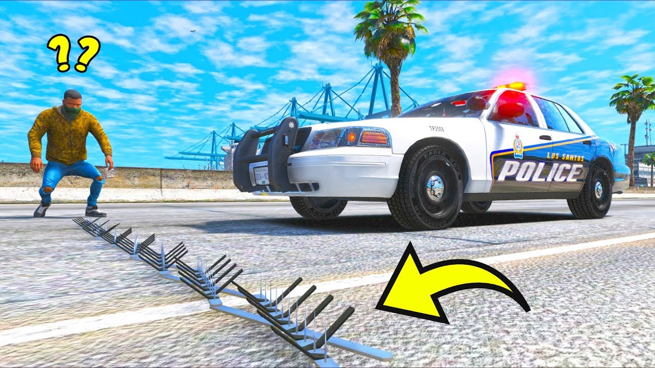 What happens if you SPIKE a Cop?! (GTA 5 Mods Gameplay)