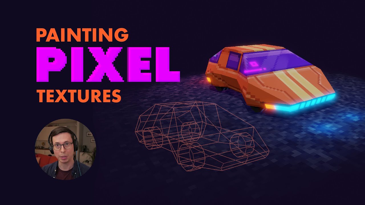 Creating a Low Poly Pixel Texture 3D Asset in Blender 2.8+