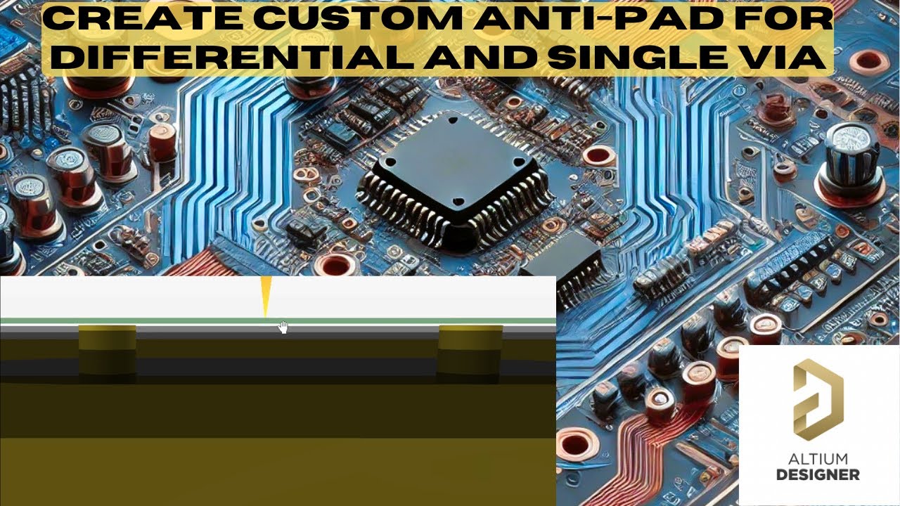 Altium Designer: How to create custom antipad for your differential and single via