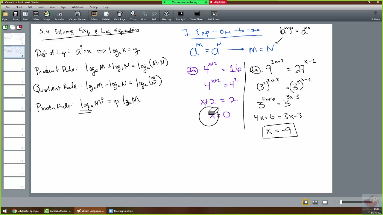 Math 1530 14 Week Lecture Week 10