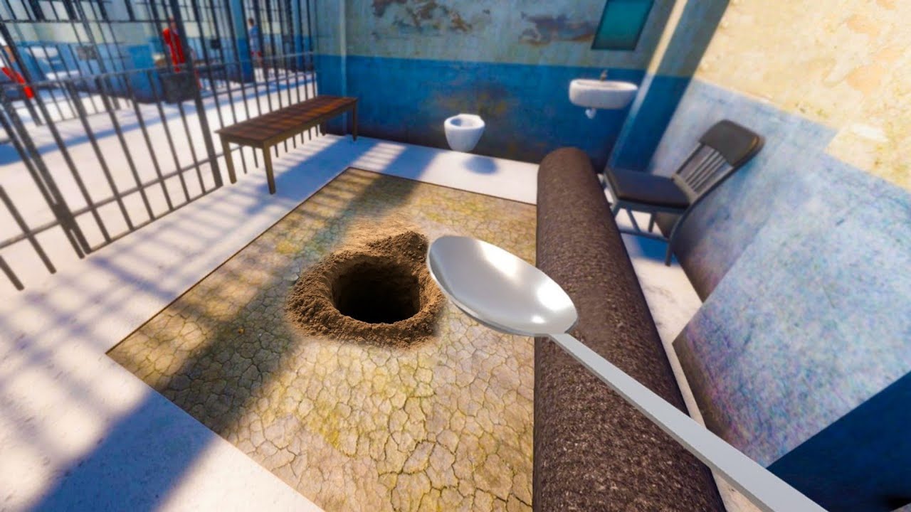 ESCAPE FROM PRISON BY DIGGING A TUNNEL! | PRISON ESCAPE SIMULATOR