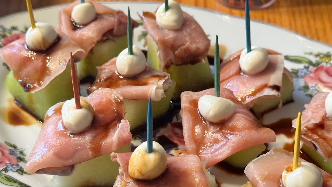 Prosciutto and melon appetizer