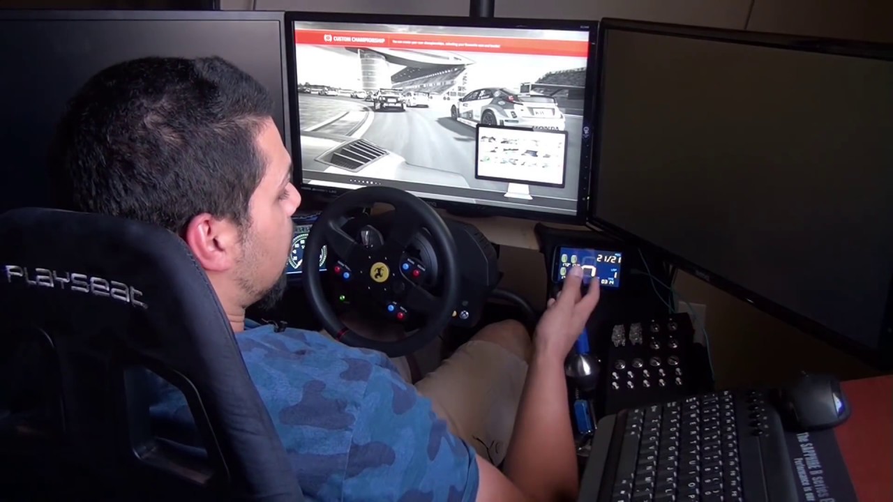 IRACING DIY budget simulator rig tour V.2