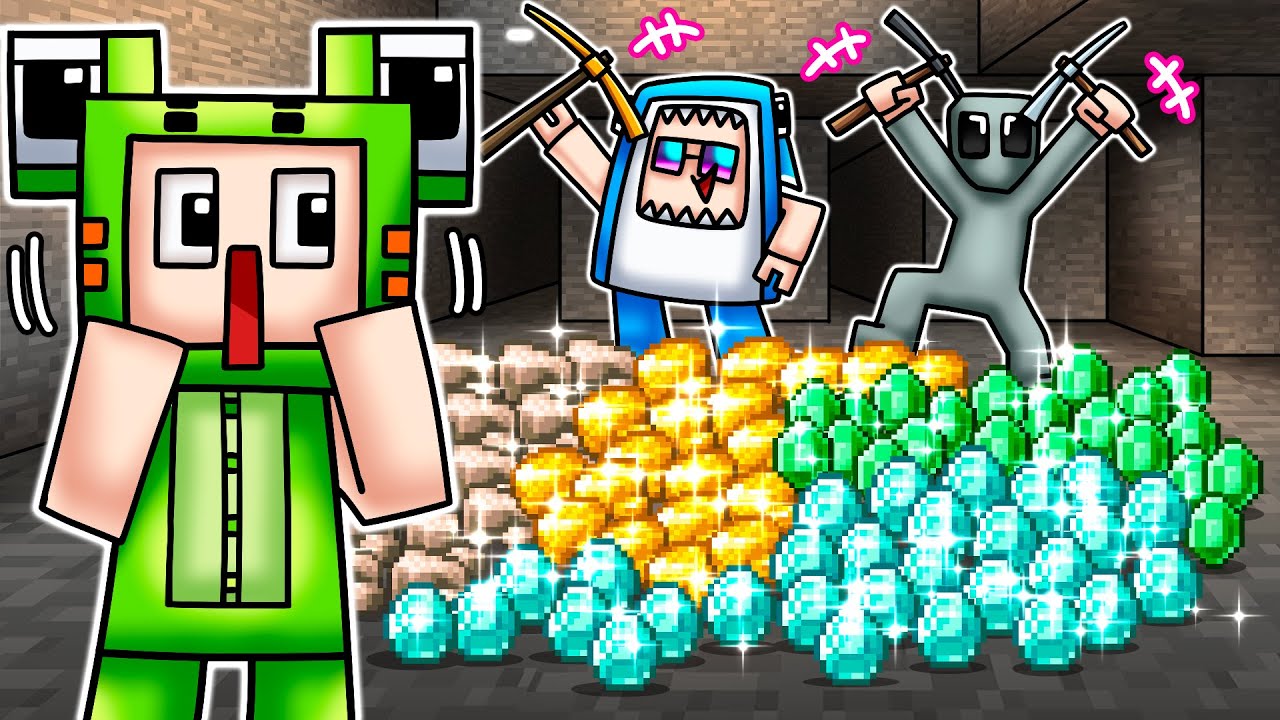 แข่งขุดแร่ 1 ชั่วโมง! ใน Minecraft คนแพ้โดน TNT ระเบิด!!