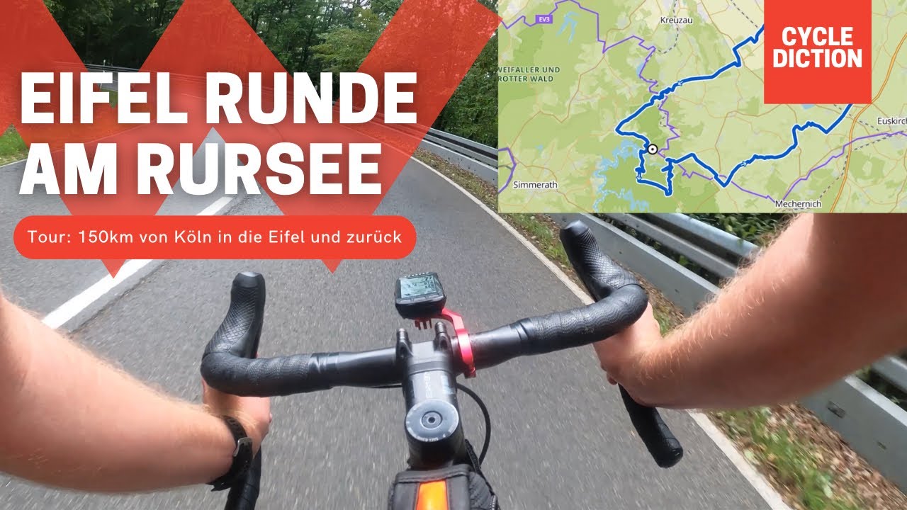 Rennradtour in die Eifel | 150 Kilometer am Rursee vorbei | Rennrad Route von Köln