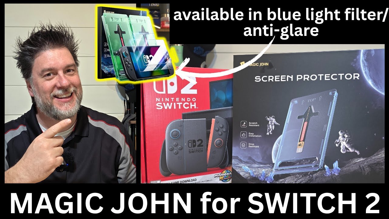 Лучшая защитная пленка для экрана Nintendo Switch 2? 🎮🛡️ Защитная пленка Magic John. Установка 🎩 ...
