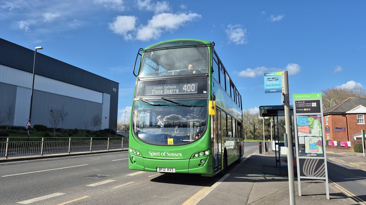 On loan to Metrobus: Spirit of Sussex Volvo B9TL Wright Eclipse Gemini 2 | 555 (BF12 KXS) Route 400