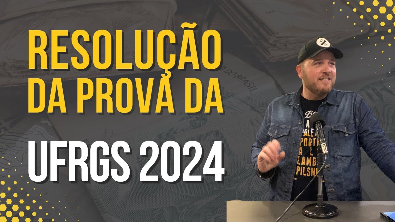 Resolução da questão 18 da prova da UFRGS 2024 - Um corpo com massa M = 1 kg, inicialmente em ...