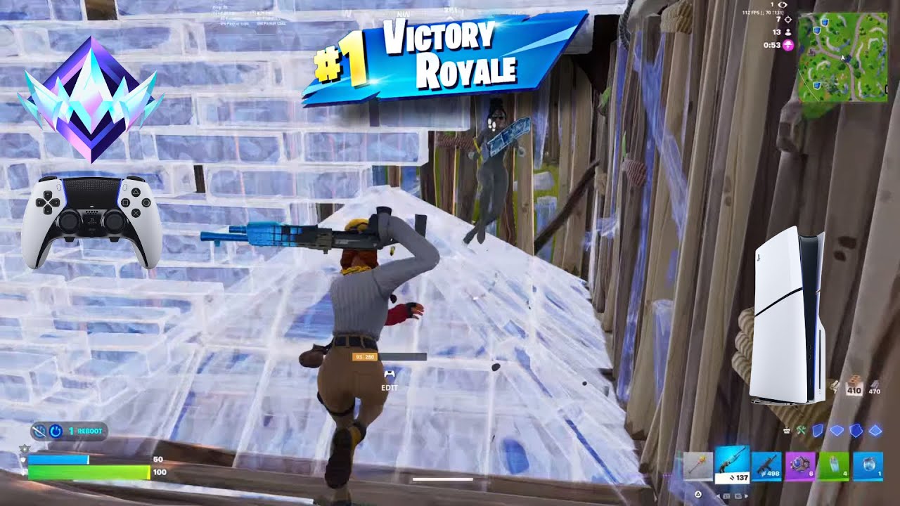 Fortnite Unreal Ranked Reload on PS5 Slim | Controller Gameplay | 120 FPS