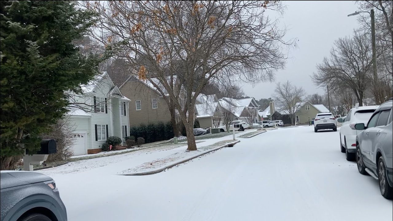 Winter storm update in Raleigh North Carolina January 25 2026