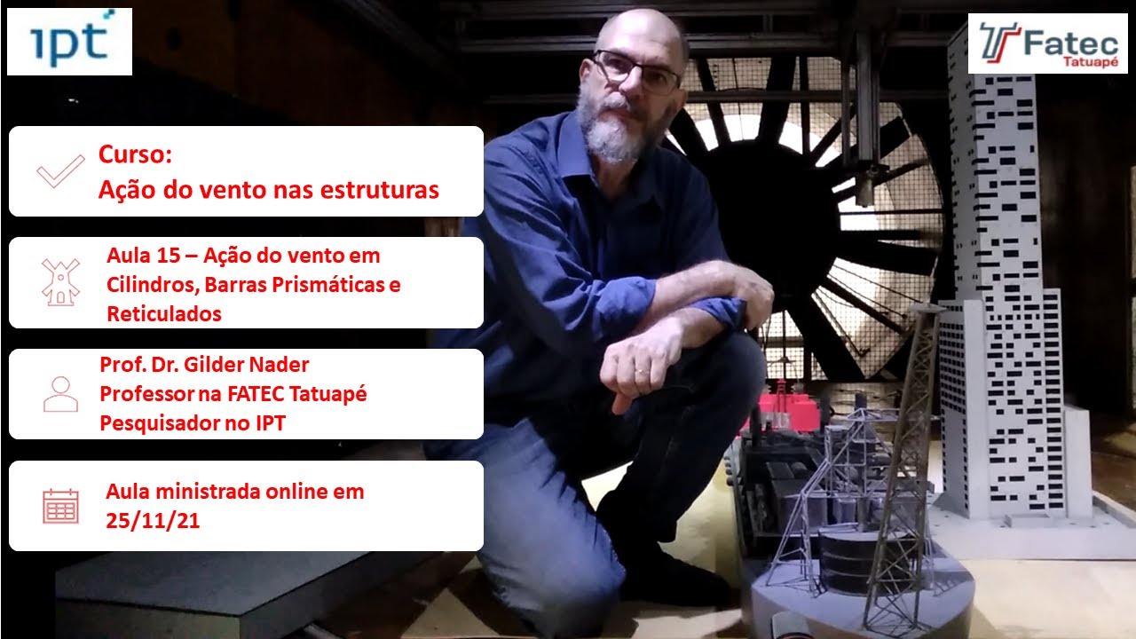 Aula 15 – Ação do vento em Cilindros, Barras Prismáticas e Reticulados - com PDF e Form de Avaliação