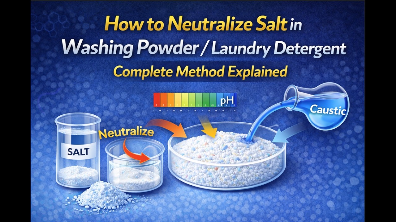 How to Neutralize Salt in Washing Powder / Complete Method Explained