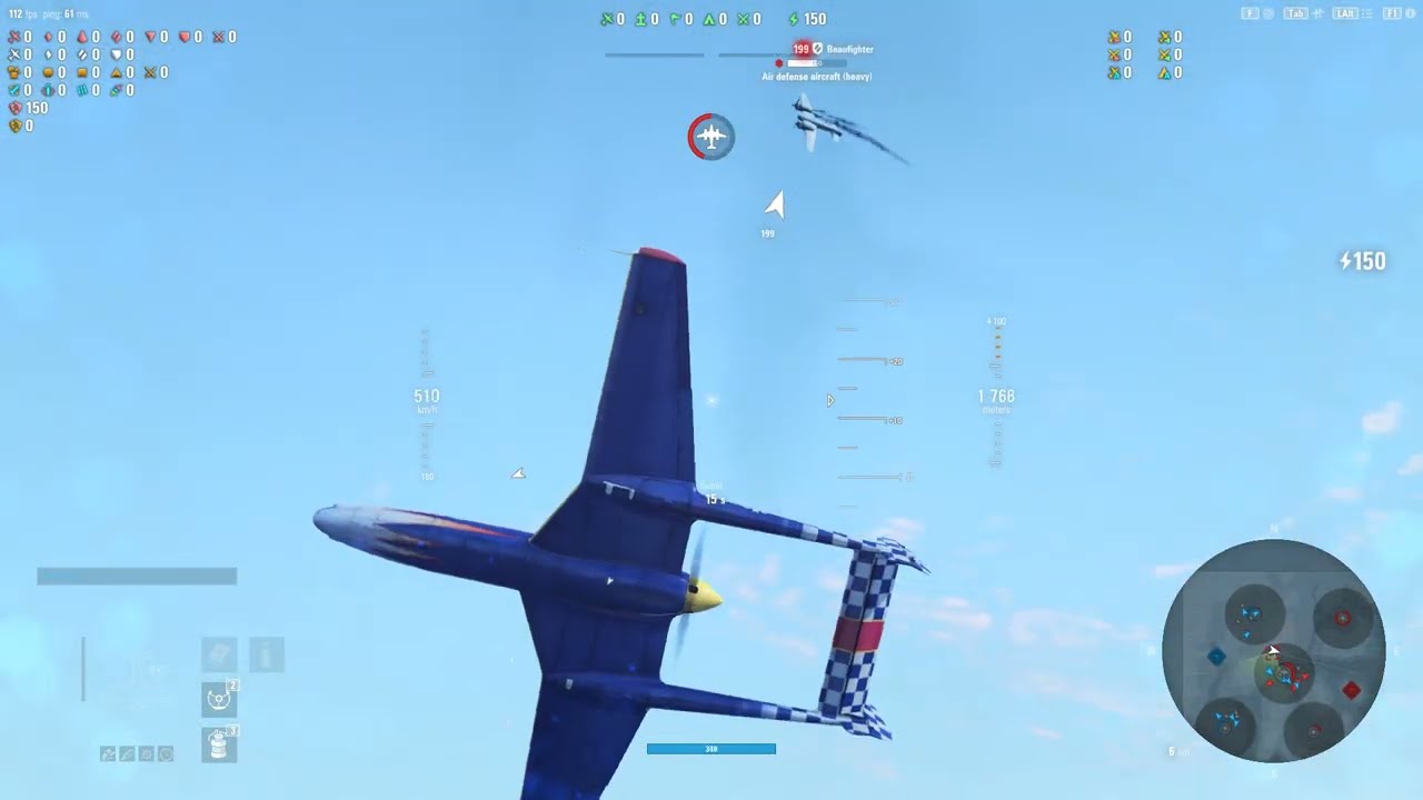 World Of Warplanes | XP-54 | McGuire + Ace + Winged Legend + Kozhedub