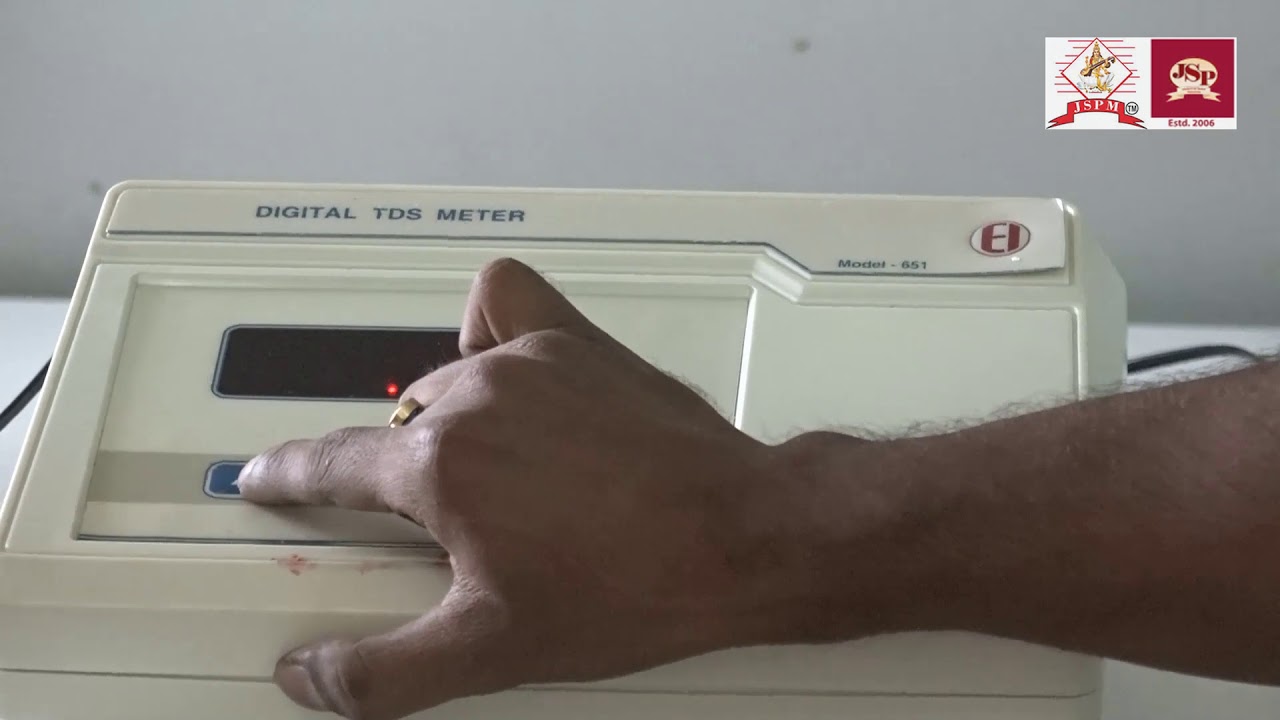 Determination of Total Dissolved Solids (TDS) of Water Sample by Digital TDS Meter