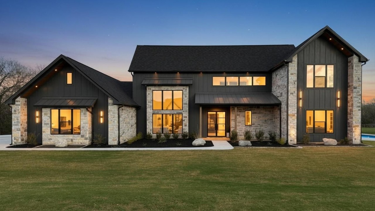 INSIDE A $1.1M LUXURY MODERN FARMHOUSE ON 2.27 ACRES IN TEXAS