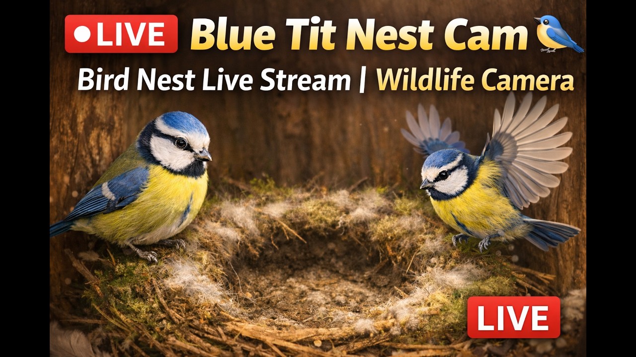 Live stream birds nest - Tits - M&eacute;sanges