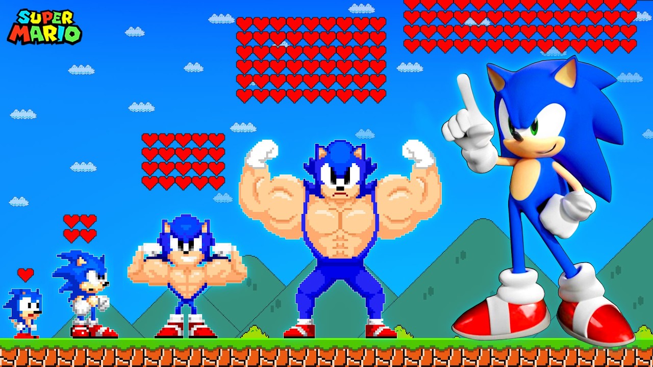 Super Mario Bros. When Sonic Has 1,000,000 Hearts From Birth to Immortal