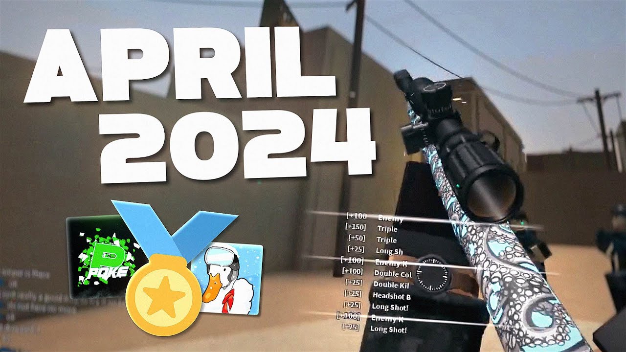 the BEST CLIPS of APRIL 2024.. (phantom forces) ft. PARADOX POKE & SNOWY [4K]