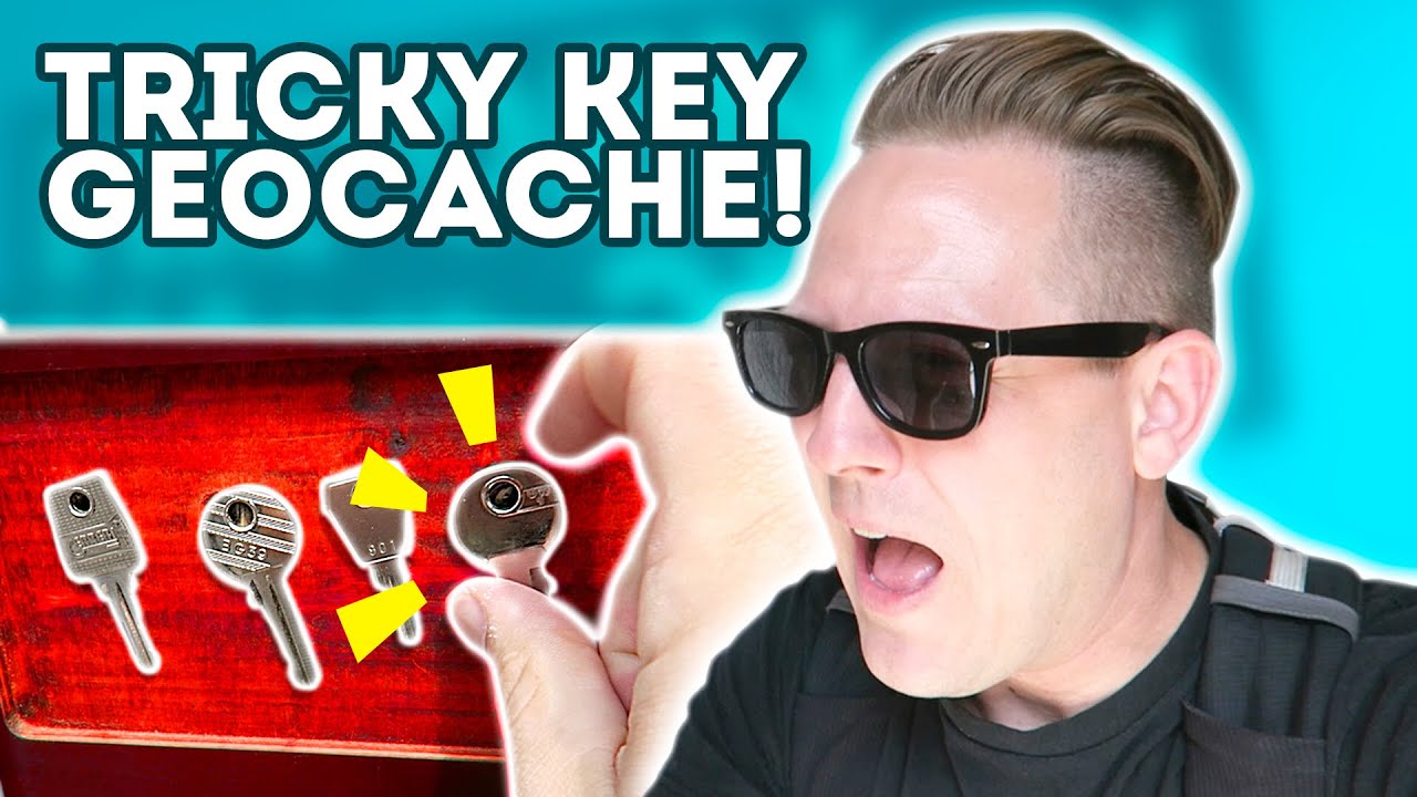 TRICKY KEY GEOCACHE!🔑😱 (Geocaching)