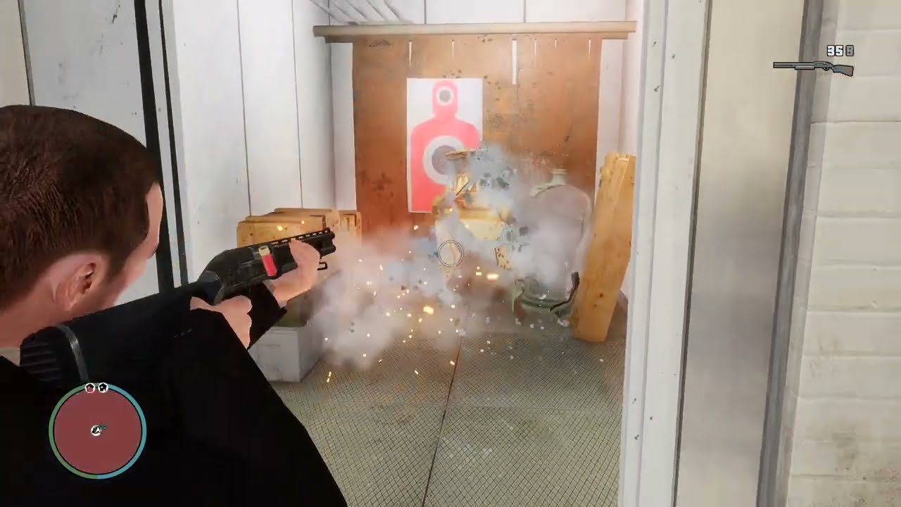 GTA IV - 6 Star Wanted Level - Gun Shop Shootout and Stealing Helicopter