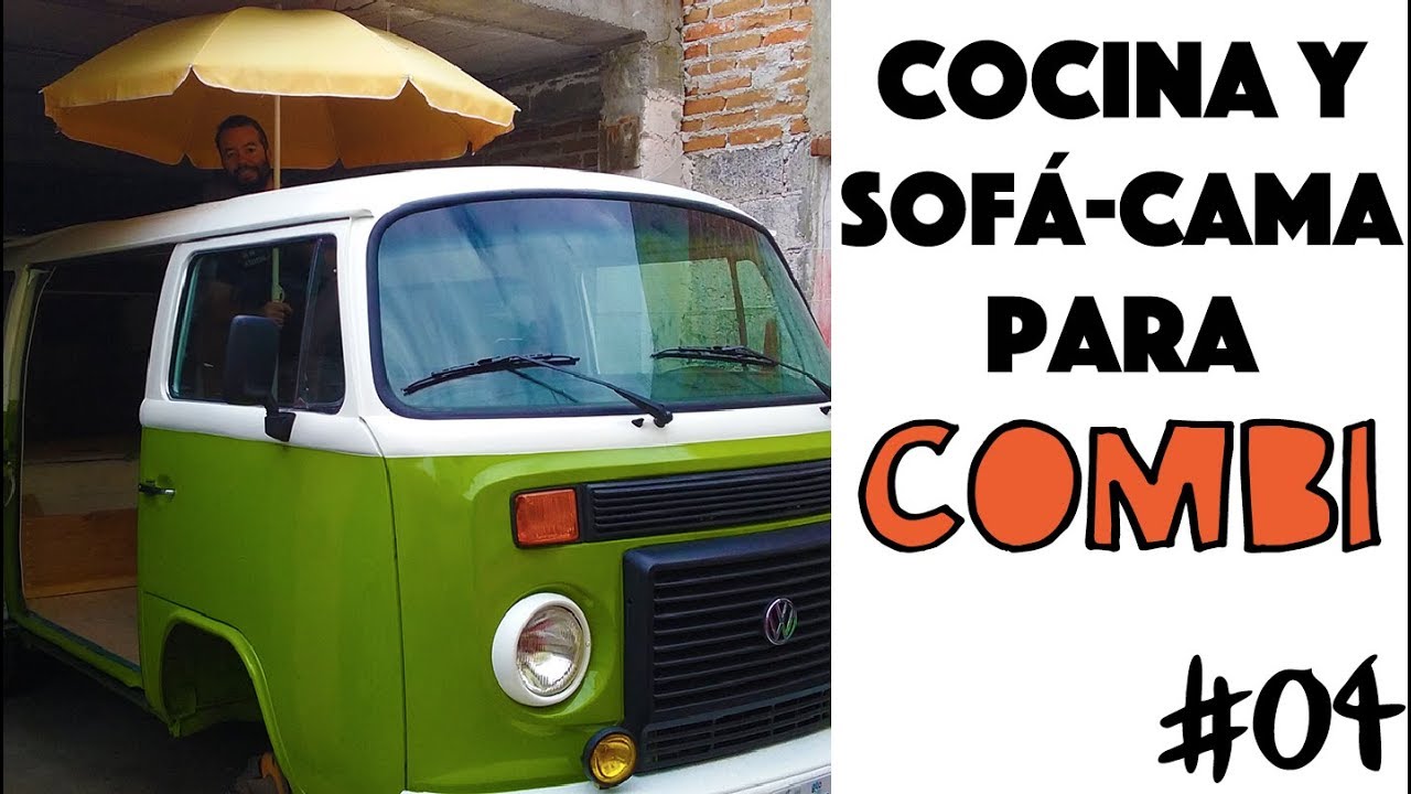 Cocina y sofá cama para la combi | #04 CAMPERIZACIÓN VW T2