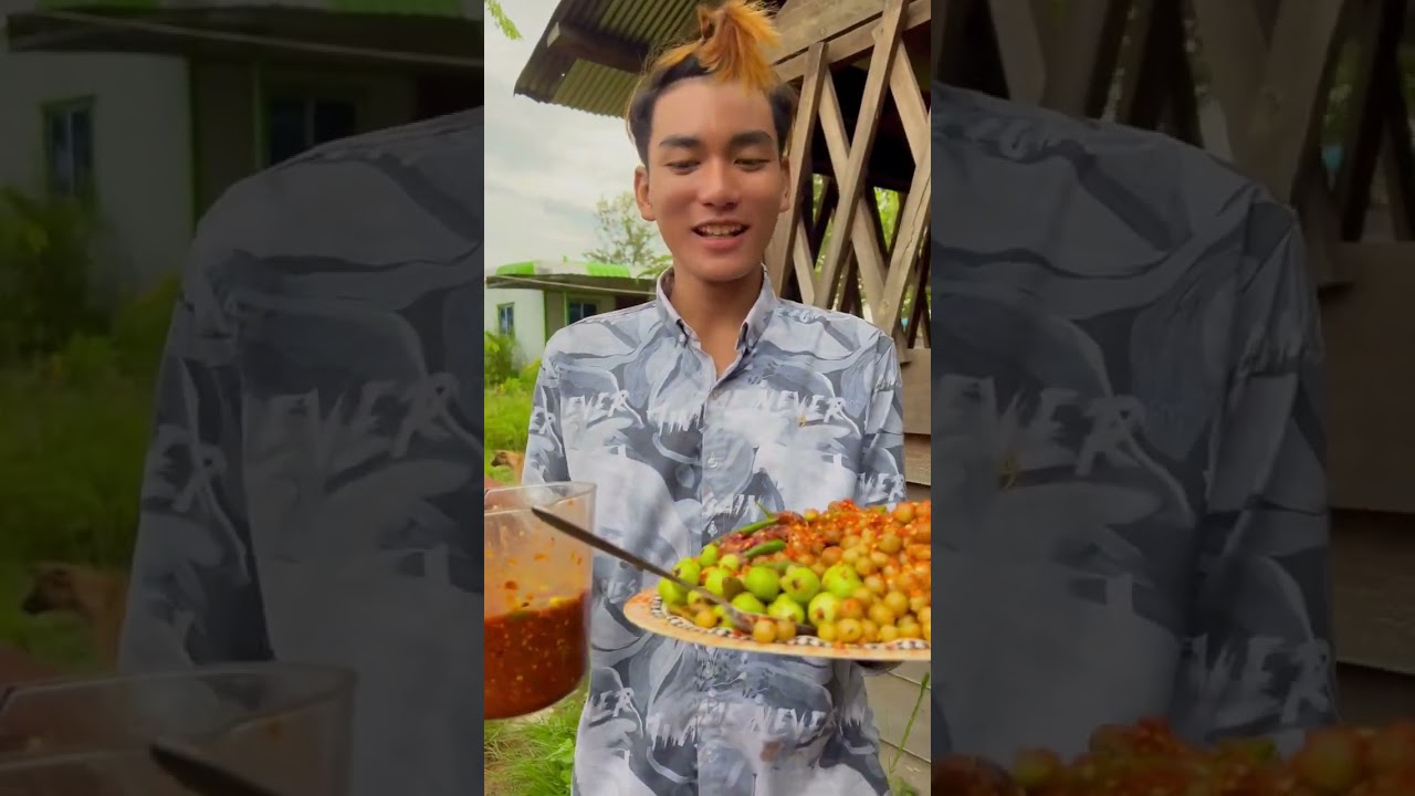 ម្ជូរក្រឡុកប្រហុក😋#food #foodie #khmerfood #cooking #eating #foodblogger