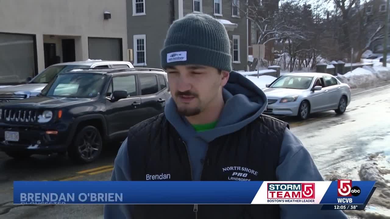 North Shore community shoveling out for 6 inches of fresh snow