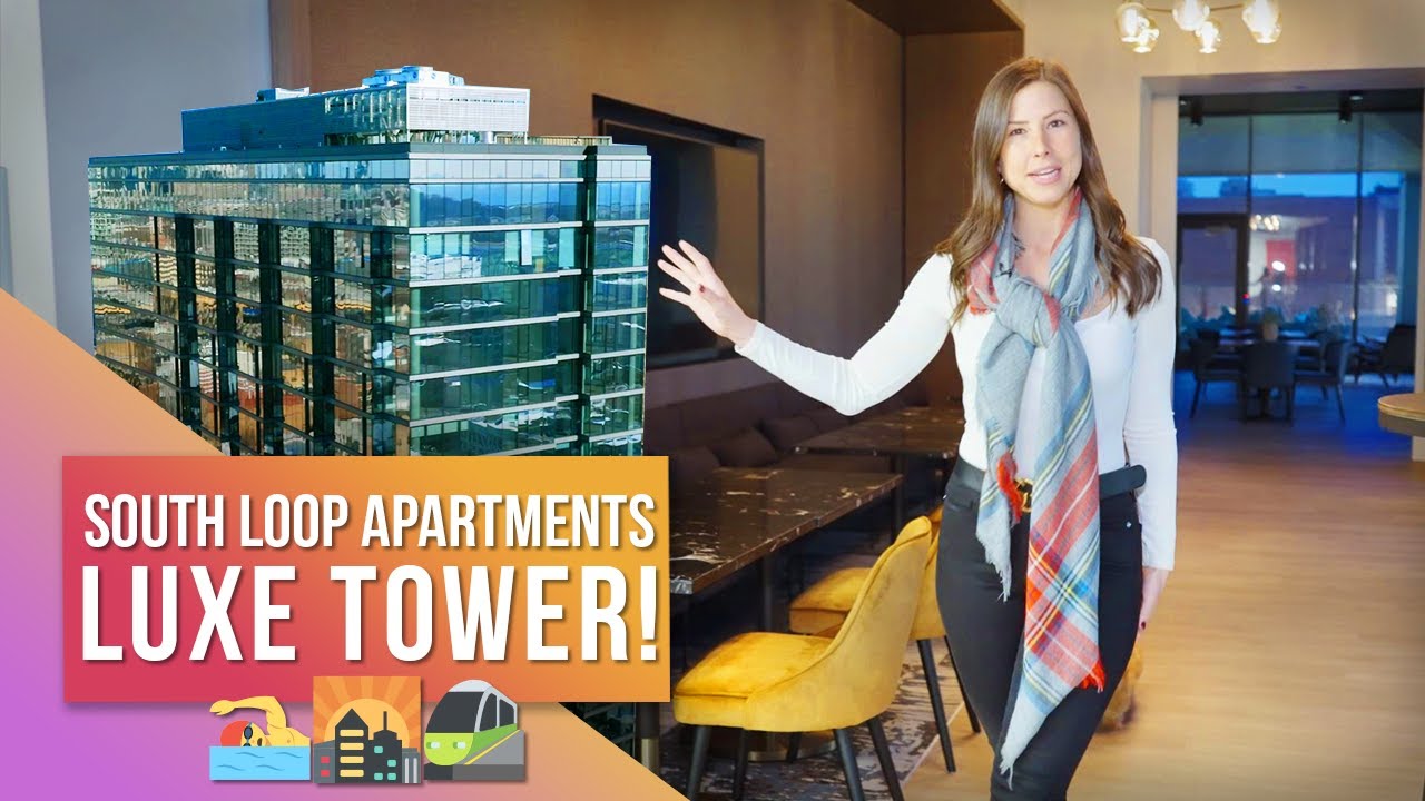 NEW Luxury South Loop Chicago Apartment Building with HUGE Amenity Area