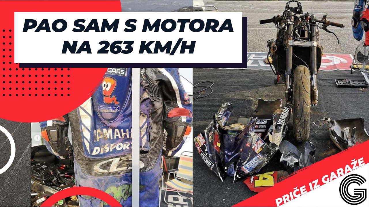 PAO SAM S MOTORA NA 263 KM/H | PRIČE IZ GARAŽE | EPIZODA 1