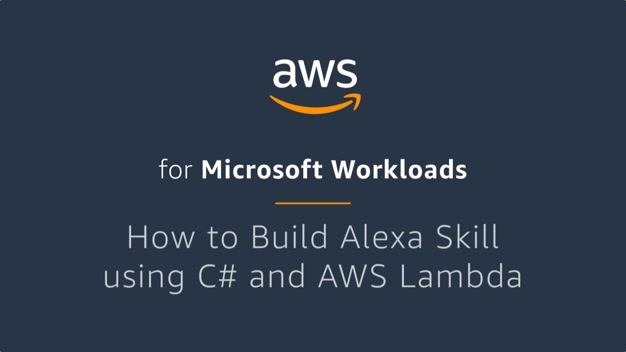 How to Build Alexa Skill using C# and AWS Lambda