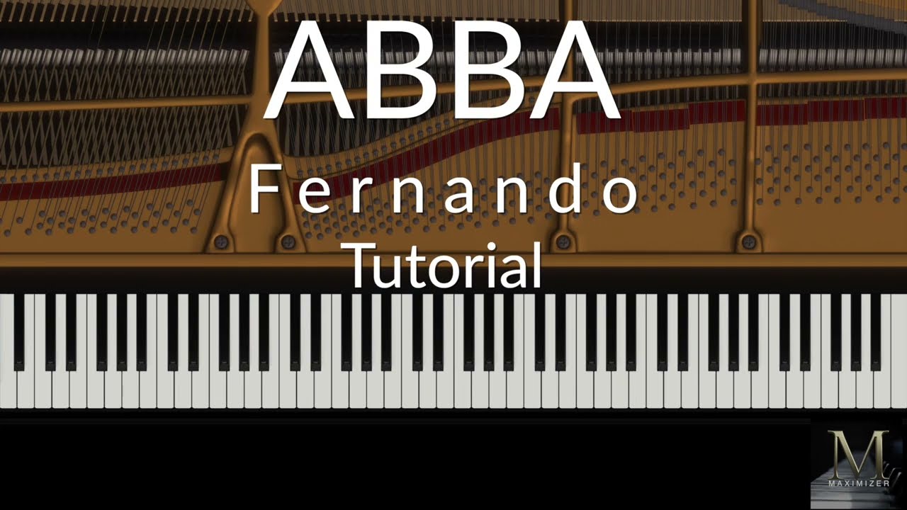 ABBA - Fernando - Piano Tutorial / Visualizer